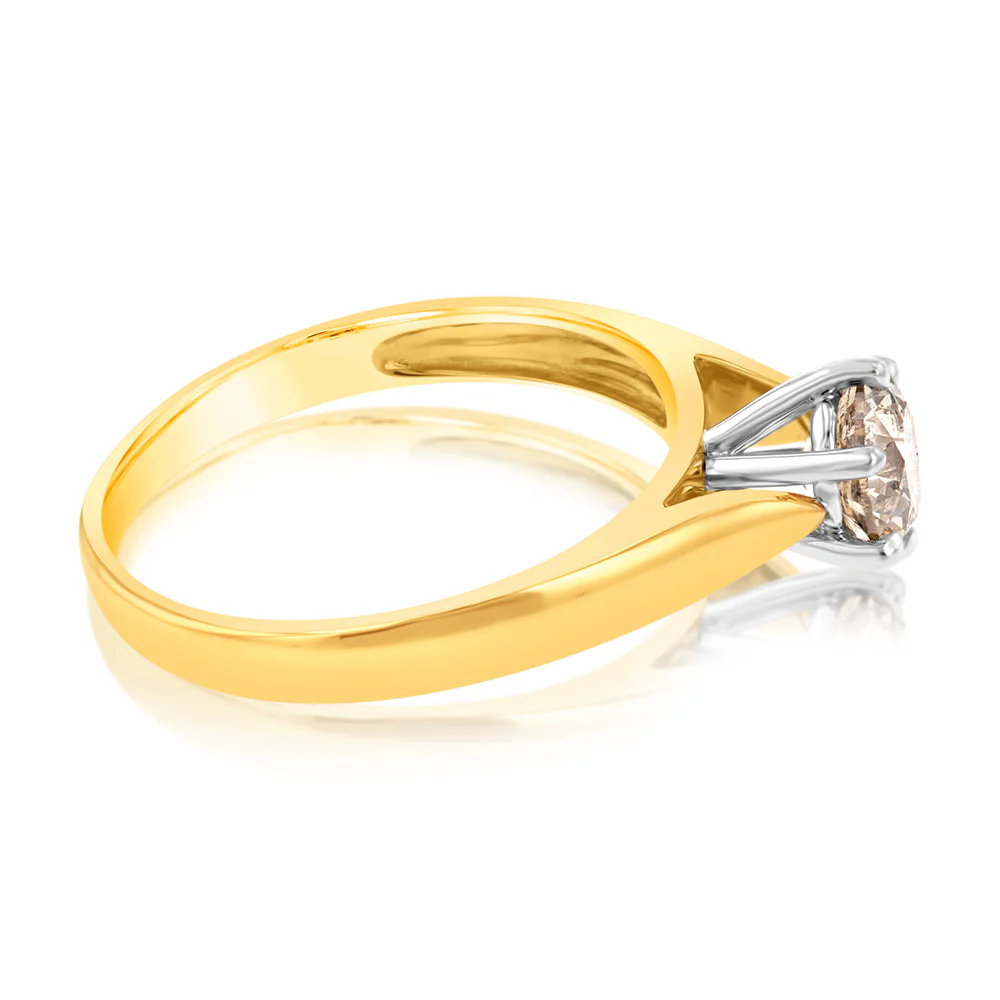 18ct Yellow Gold 1 Carat Australian Diamond Solitaire - Image 2