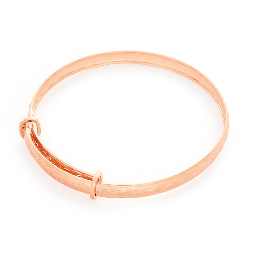 9ct Rose Gold Baby Bangle - Image 2