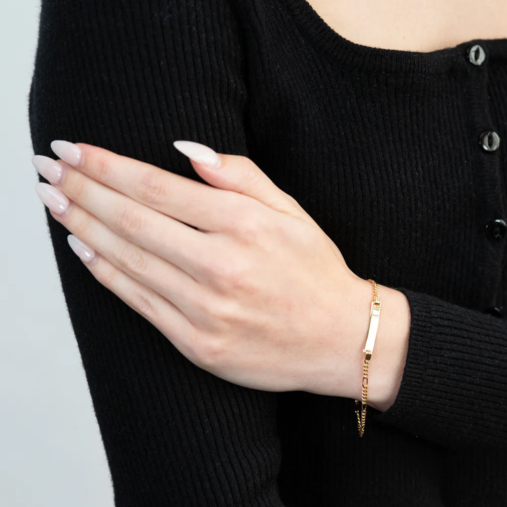 9ct Yellow Gold ID Bracelet - Image 3