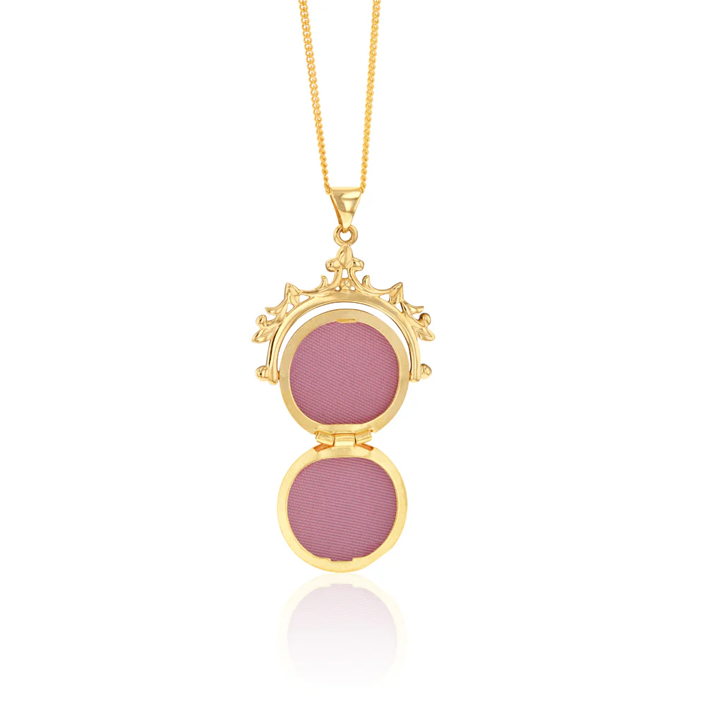 9ct Yellow Gold Spinner Locket Pendant - Image 2