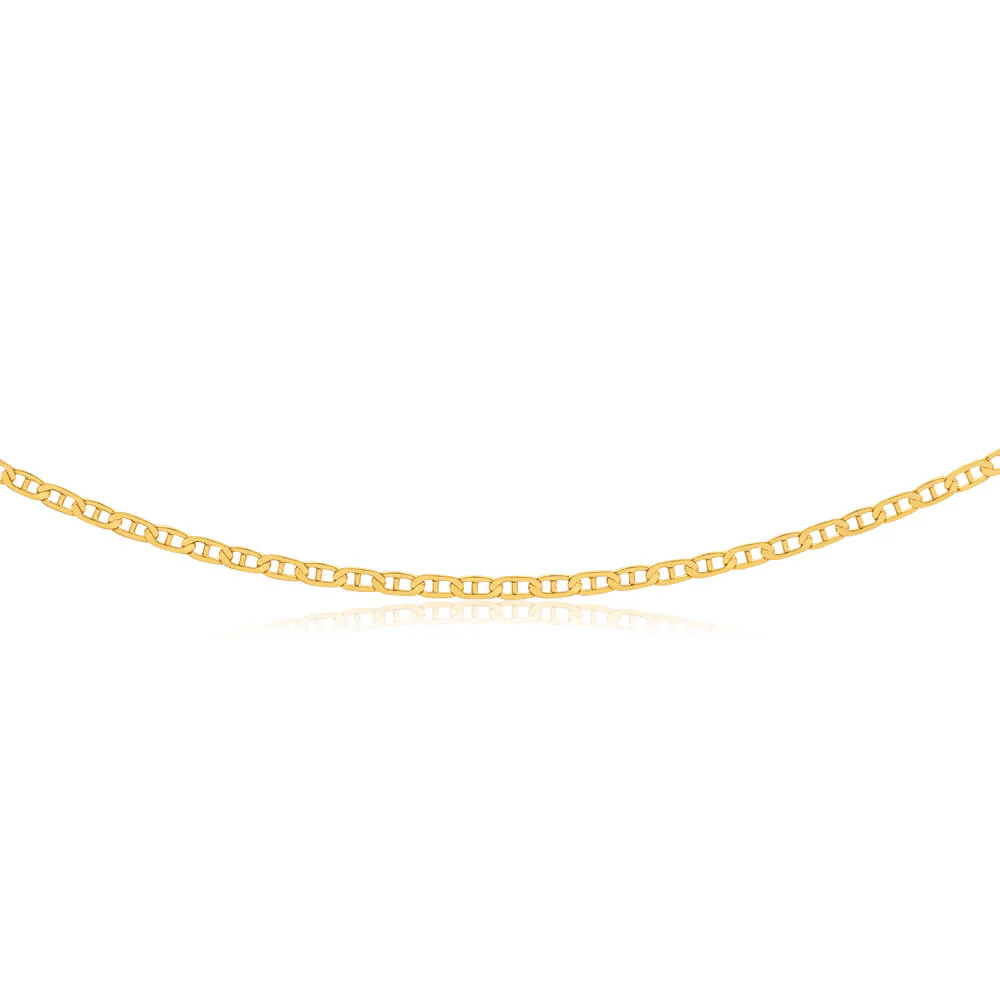 9ct Yellow Solid Gold Anchor Chain - Image 2