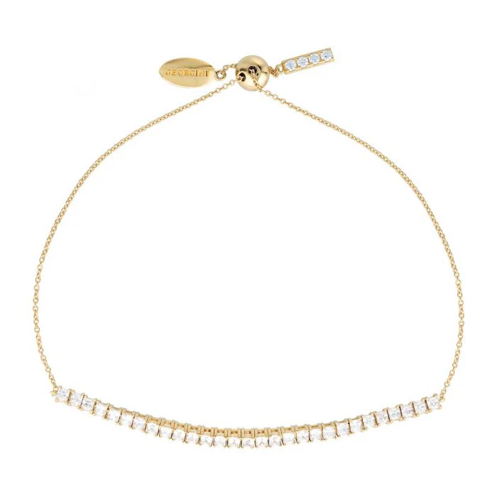 Georgini Iconic Bridal Gold Plated Sterling Silver Vera 2mm Bracelet