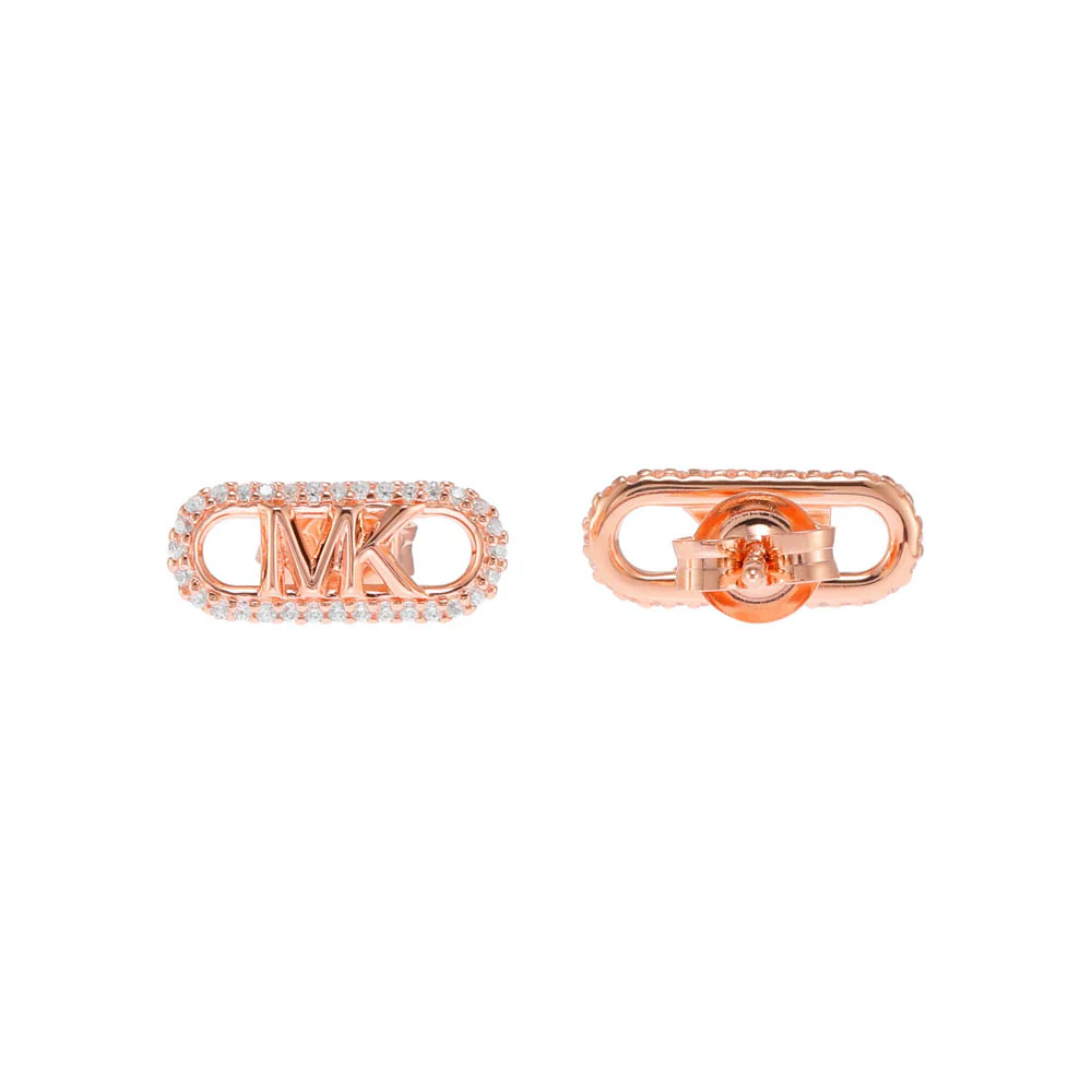 Michael Kors 14ct Rose Gold Plated Sterling Silver Premium Stud Earring - Image 2