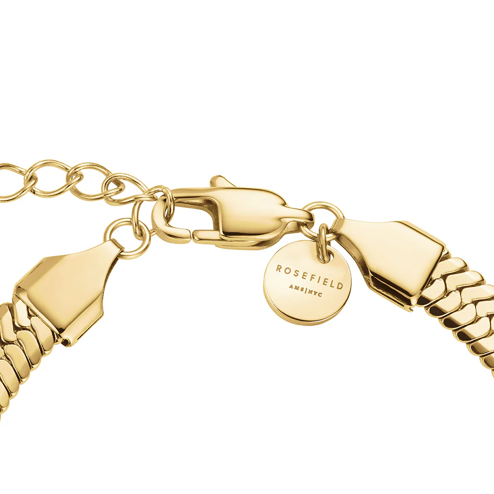 Rosefield Large Gold Snake Bracelet - Image 3