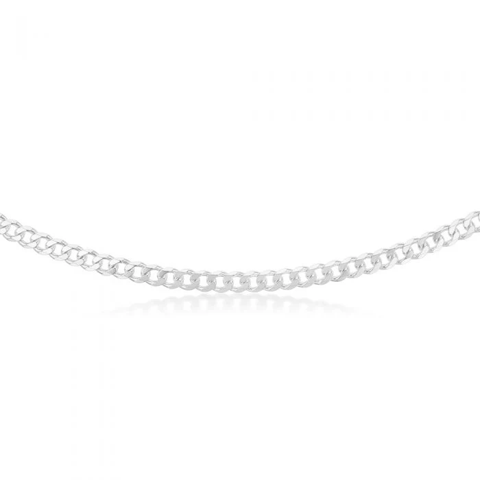 Sterling Silver Curb Heavy 150 Gauge 50cm Chain - Image 3