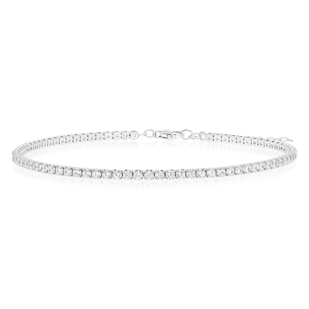 Sterling Silver CZ Tennis Bracelet