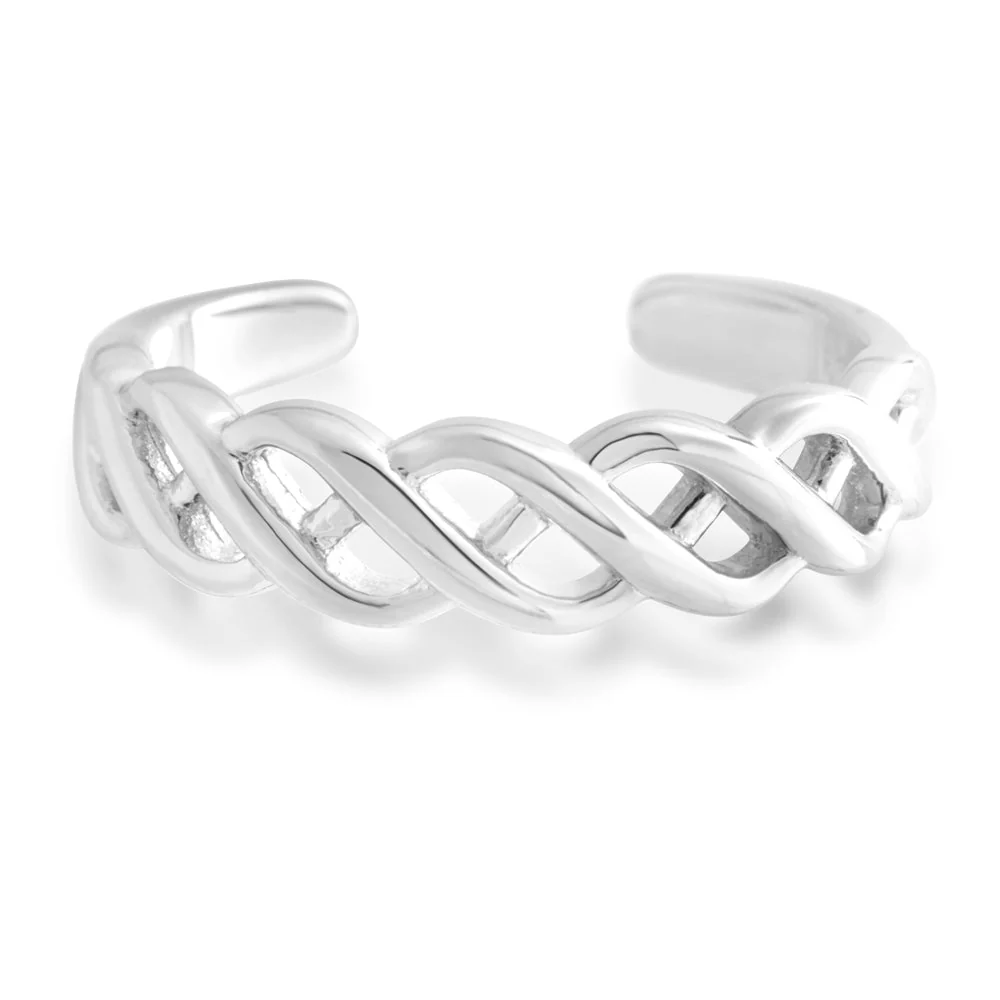 Sterling Silver Toe Ring Plait - Image 4